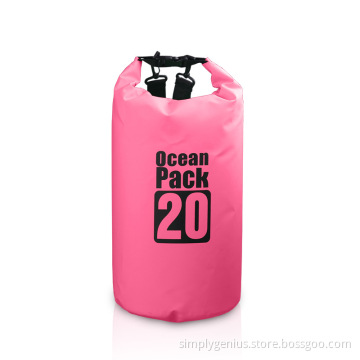 20L garment roll top dry bag waterproof cleaning backpack
